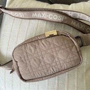 NEW Maxi-Cosi Tan Quilted Belt Bag